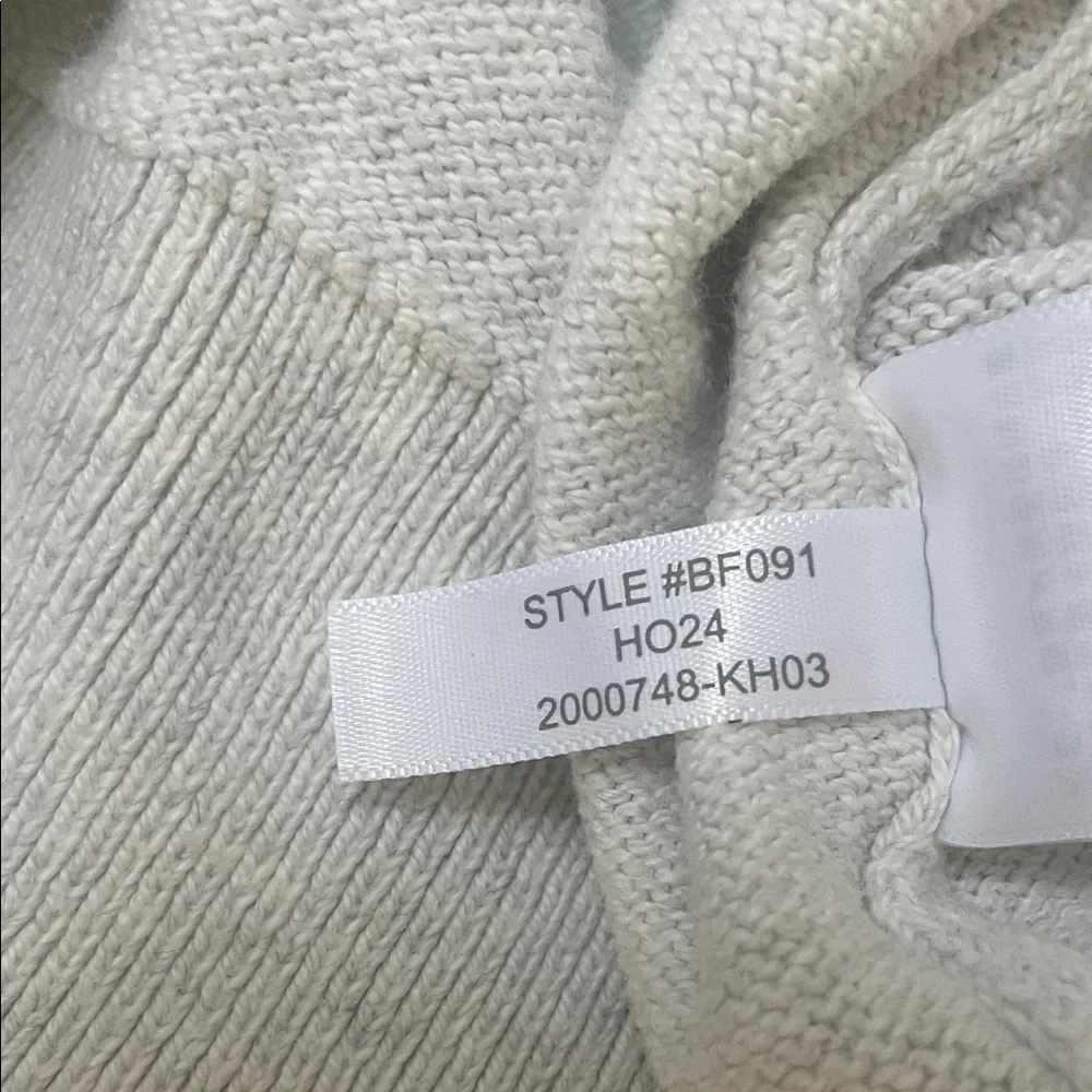 J. Crew Light Gray 1/4  Zip-Up Sweater